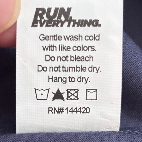 APL Mens Active The Perfect Tee Shirt Short Sleeve Crew Neck Navy Size Large - Picture 4 of 7